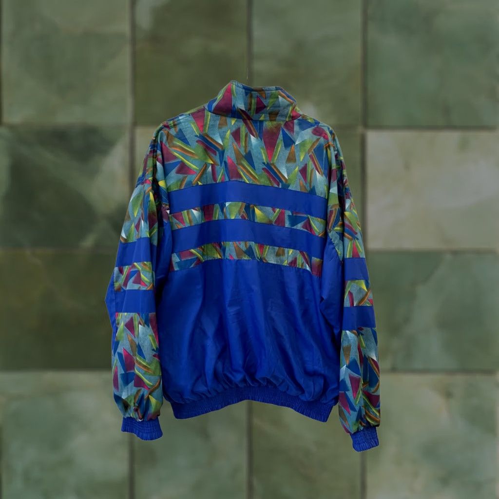 Vintage VINTAGE Australian by L’Alpina Gabber Track Jacket XL Blue Geometric Mens Windbreaker 90s Curl 230 Size US XL / EU 56 / 4 - 1 Thumbnail