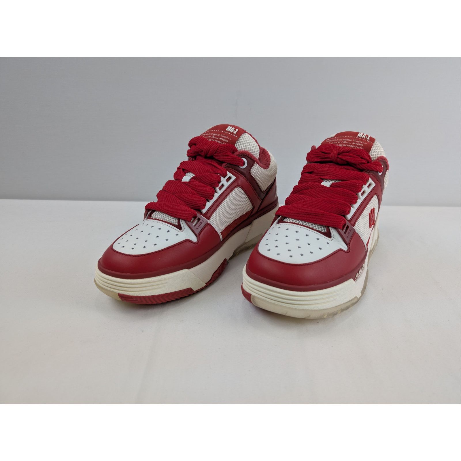 Amiri o1rshd1 MA-1 Sneakers in Alabaster Red Size US 11 / EU 44 - 8 Thumbnail