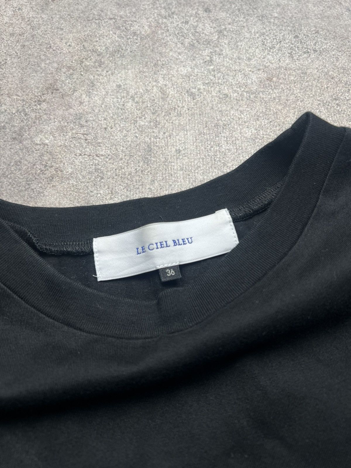 Japanese Brand × LE CIEL BLEU Le Ciel Bleu black cropped sweater Size S / US 4 / IT 40 - 7 Thumbnail