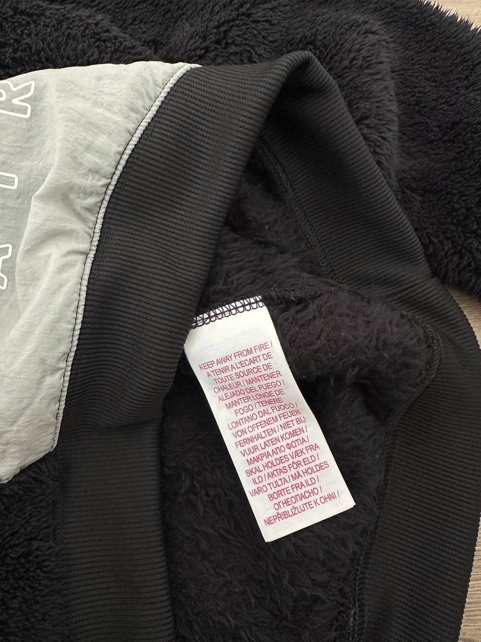 Nike × Nike ACG × Vintage Vintage Nike Sherpa Black Ninja Fleece Hoodie Size M / US 6-8 / IT 42-44 - 9 Thumbnail