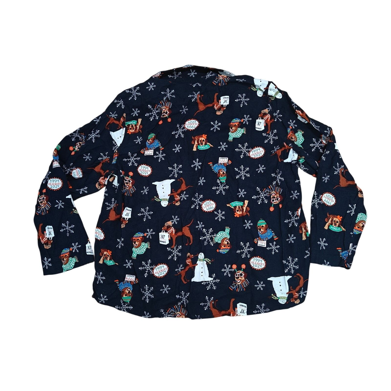 Old Navy Old Navy Flannel On Magic Mascot All Over Print Pajama Set2X Size ONE SIZE - 2 Thumbnail