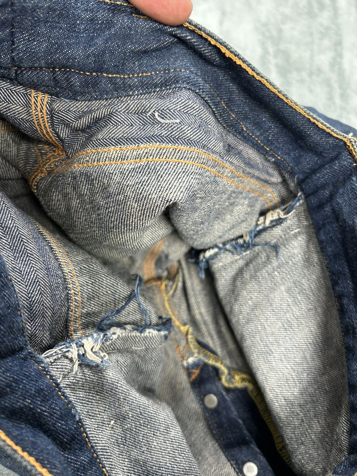 Vintage Vintage Army Denim Jeans S0298 Size US 27 - 5 Thumbnail