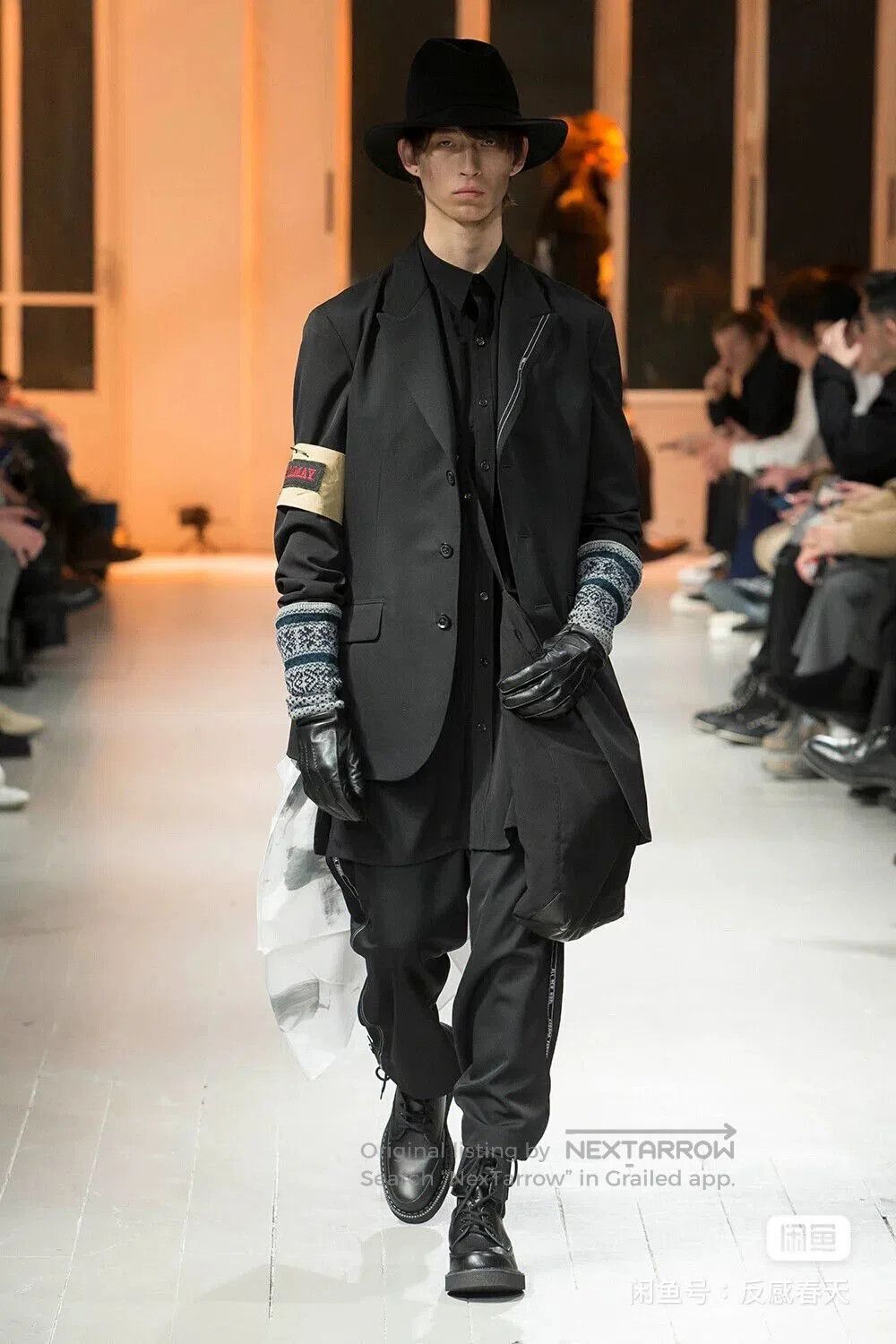 Yohji Yamamoto asymmetrical jacket with sleeve patch by yohji yamamoto. Size US S / EU 44-46 / 1 - 4 Thumbnail