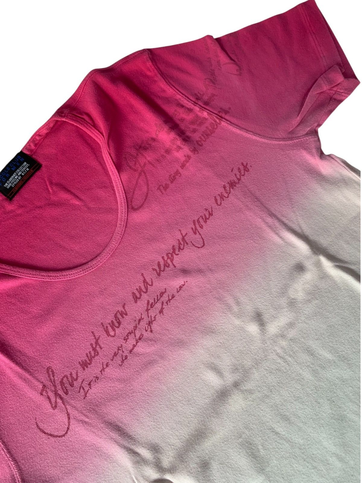 Japanese Brand 2000s japanese archive nicole club short sleeve tee poem Size US L / EU 52-54 / 3 - 2 Thumbnail