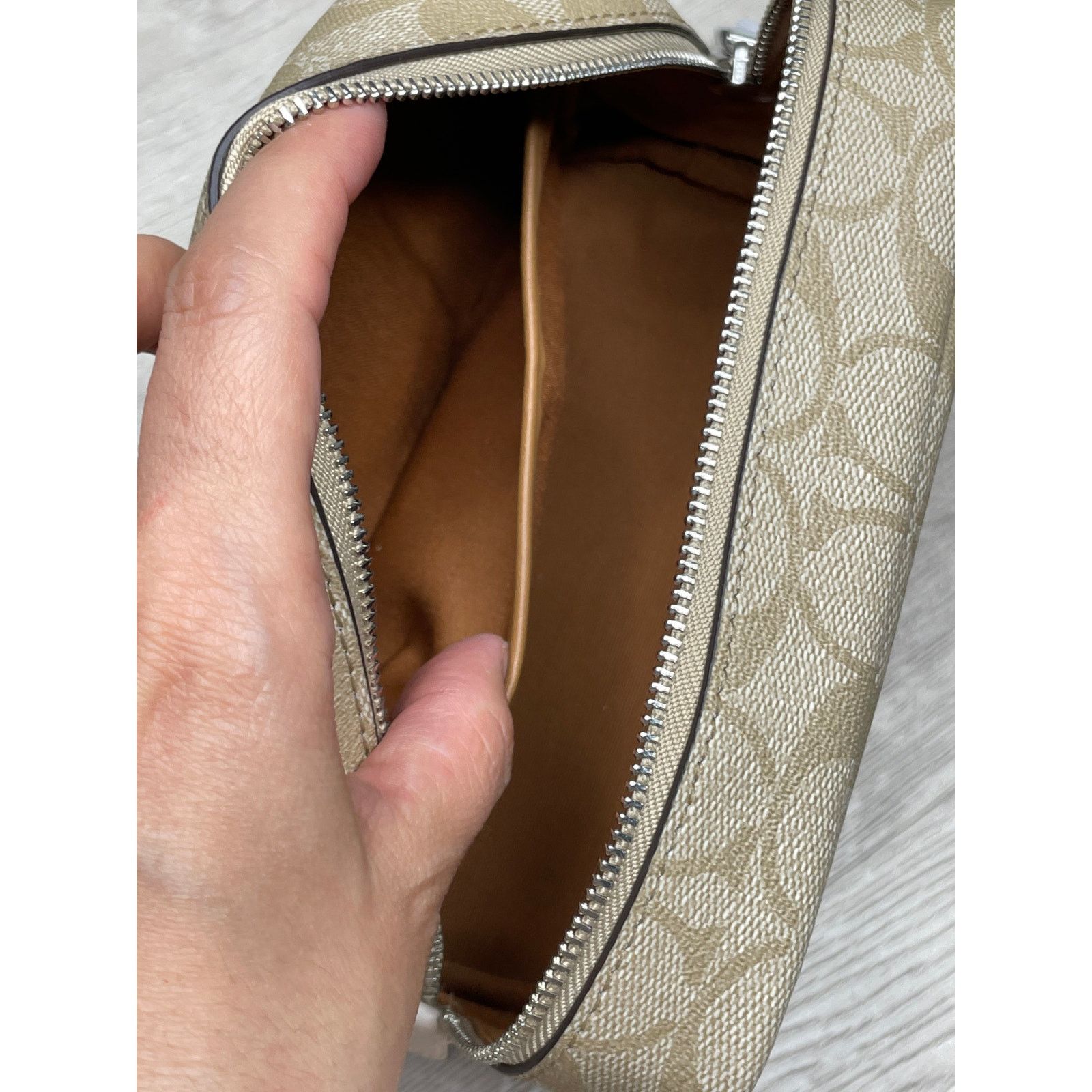Coach Coach Small Boxy Makeup bag In Signature W/ Once Upon A Time Size ONE SIZE - 11 Thumbnail