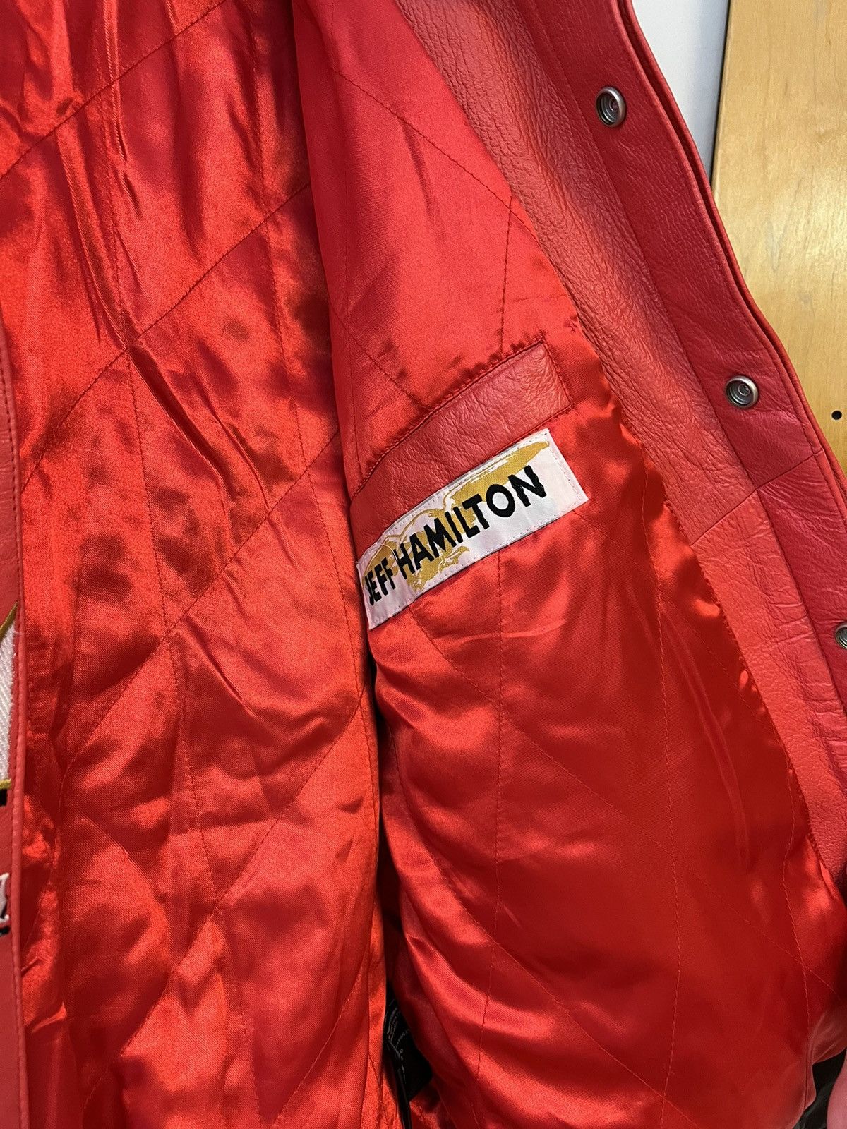 NASCAR × Vintage 1999 Jeff Hamilton Dale Earnhardt JR Leather Jacket Size US XL / EU 56 / 4 - 10 Thumbnail
