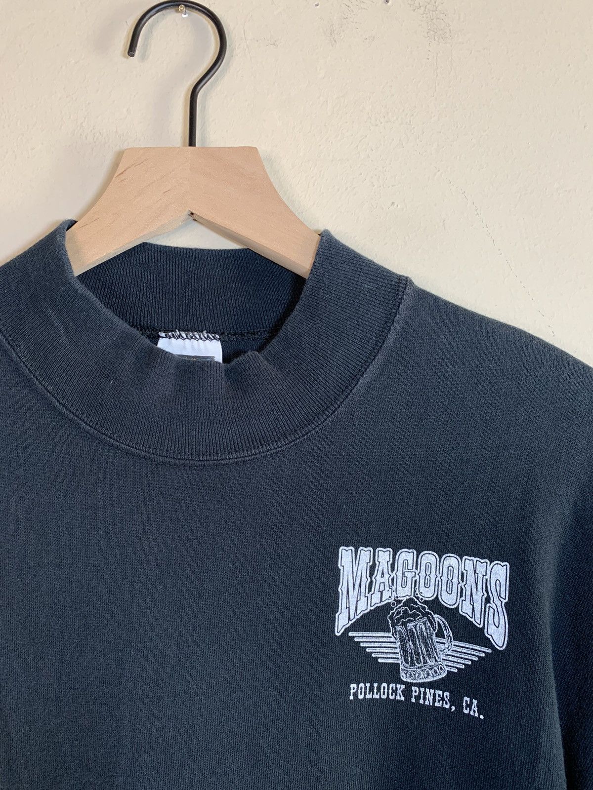 Vintage *RARE* Vintage Magoons Saloon Pollock Pines Biker LS Shirt Size US L / EU 52-54 / 3 - 4 Thumbnail