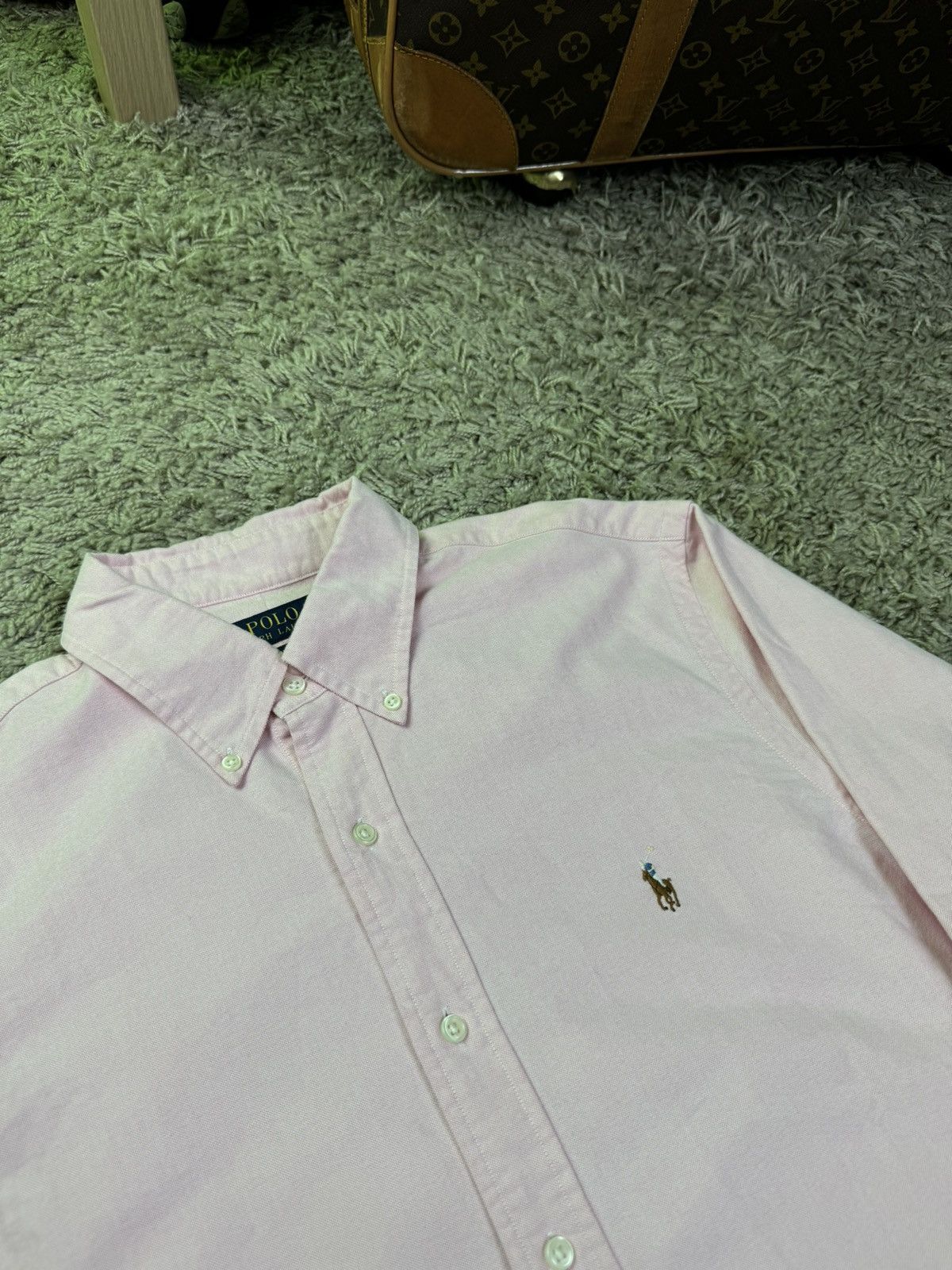 Polo Ralph Lauren Pink shirt Polo Ralph Lauren Oxford original old money item Size US L / EU 52-54 / 3 - 2 Thumbnail
