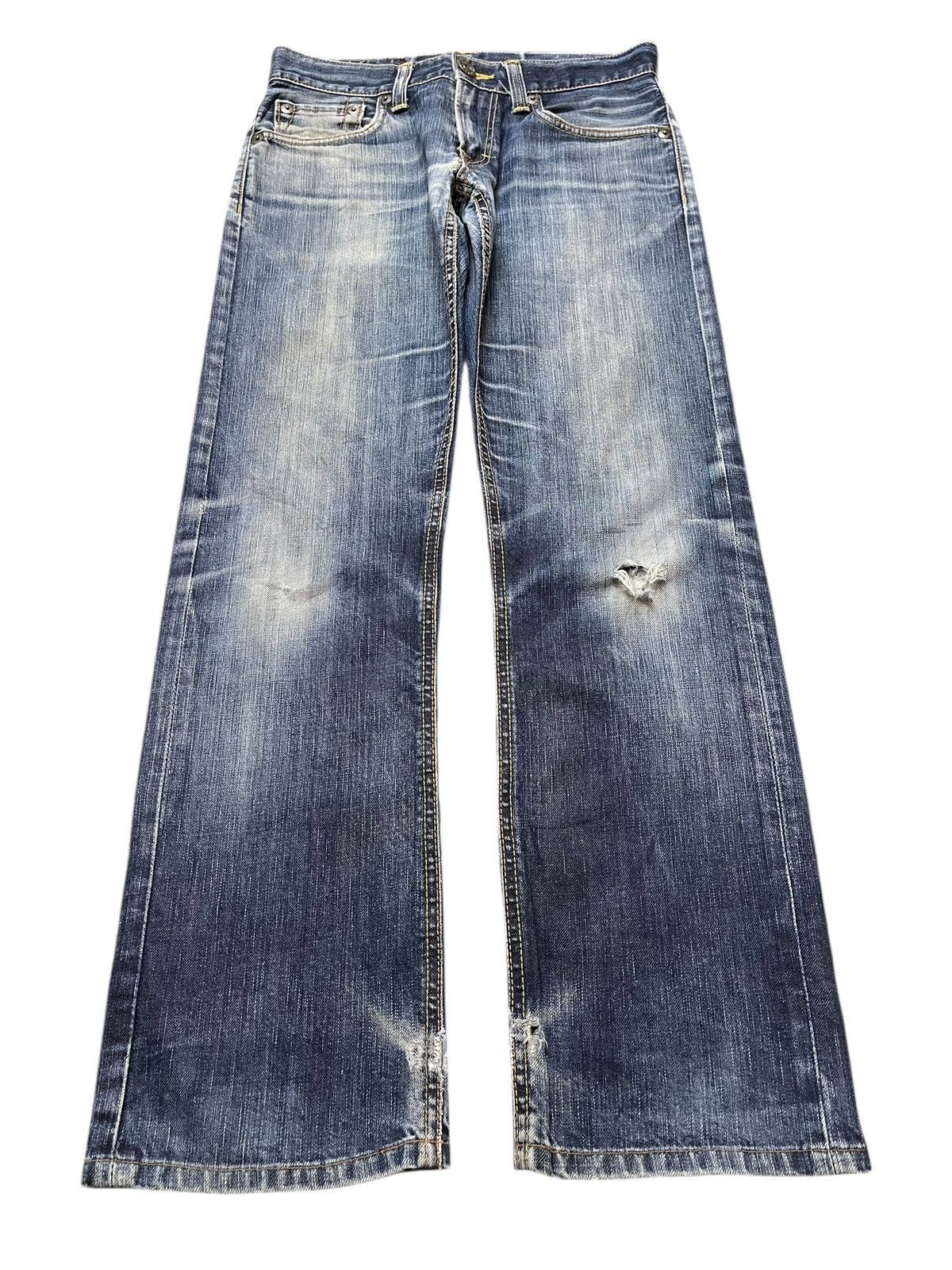 Vintage 90s Edwin Japan 502 Faded Wash Distress Jeans
