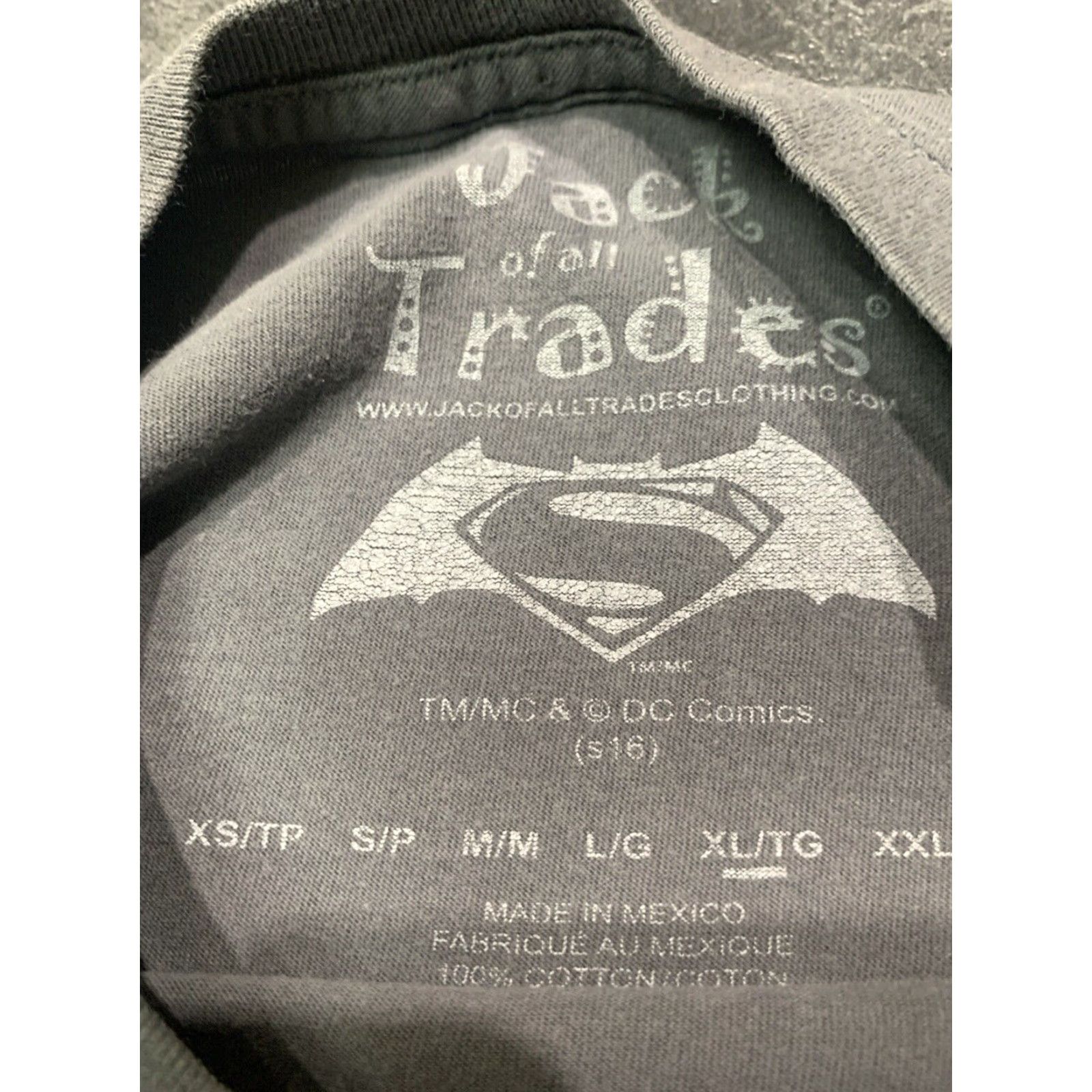 Vintage VINTAGE Batman Superman T-Shirt XL Men Gray Superhero Graphic Casual Size US XL / EU 56 / 4 - 5 Thumbnail