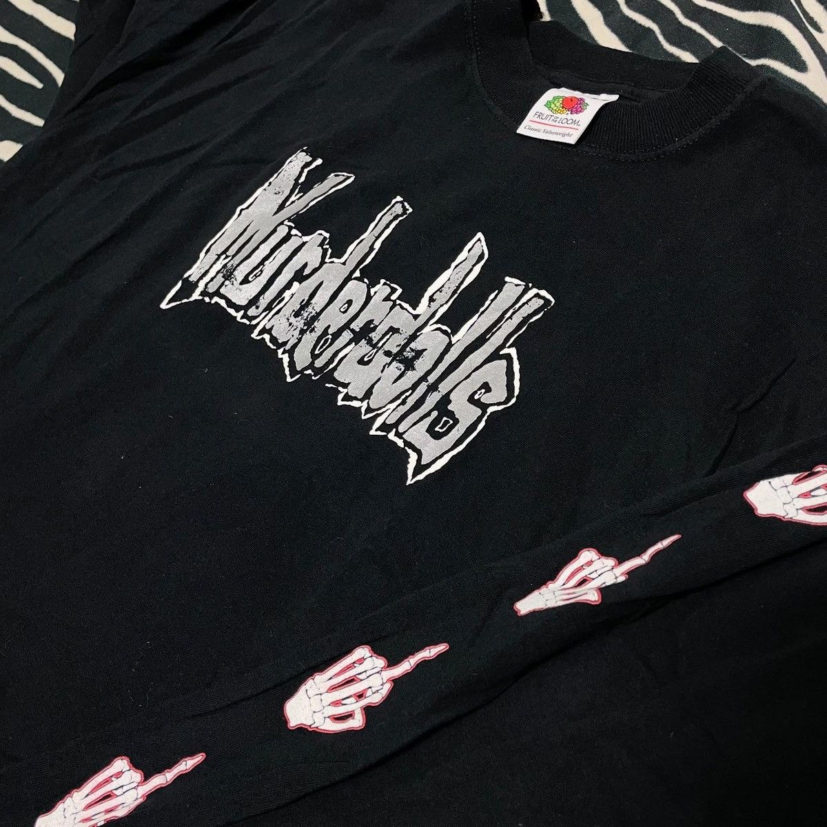 Band Tees 2002 Murderdolls Vintage Long Sleeve T Shirt Size US L / EU 52-54 / 3 - 4 Thumbnail