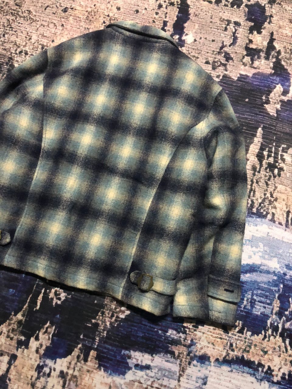 Japanese Brand Vintage Shadows Plaid Wool Flannel Zipper Jacket Size US M / EU 48-50 / 2 - 8 Thumbnail