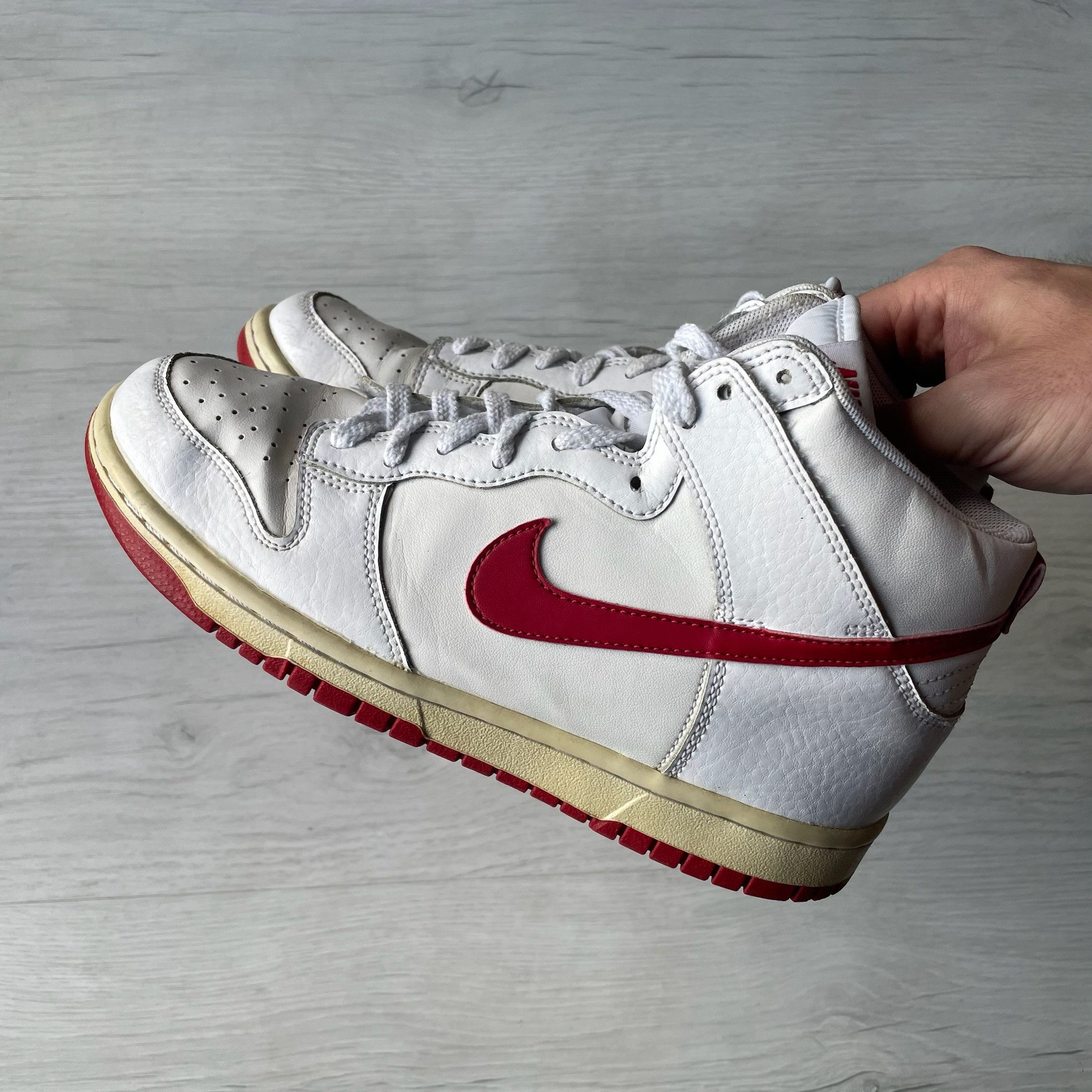 Nike Nike Dunk High White Gym Red Size US 7.5 / EU 40-41 - 7 Thumbnail
