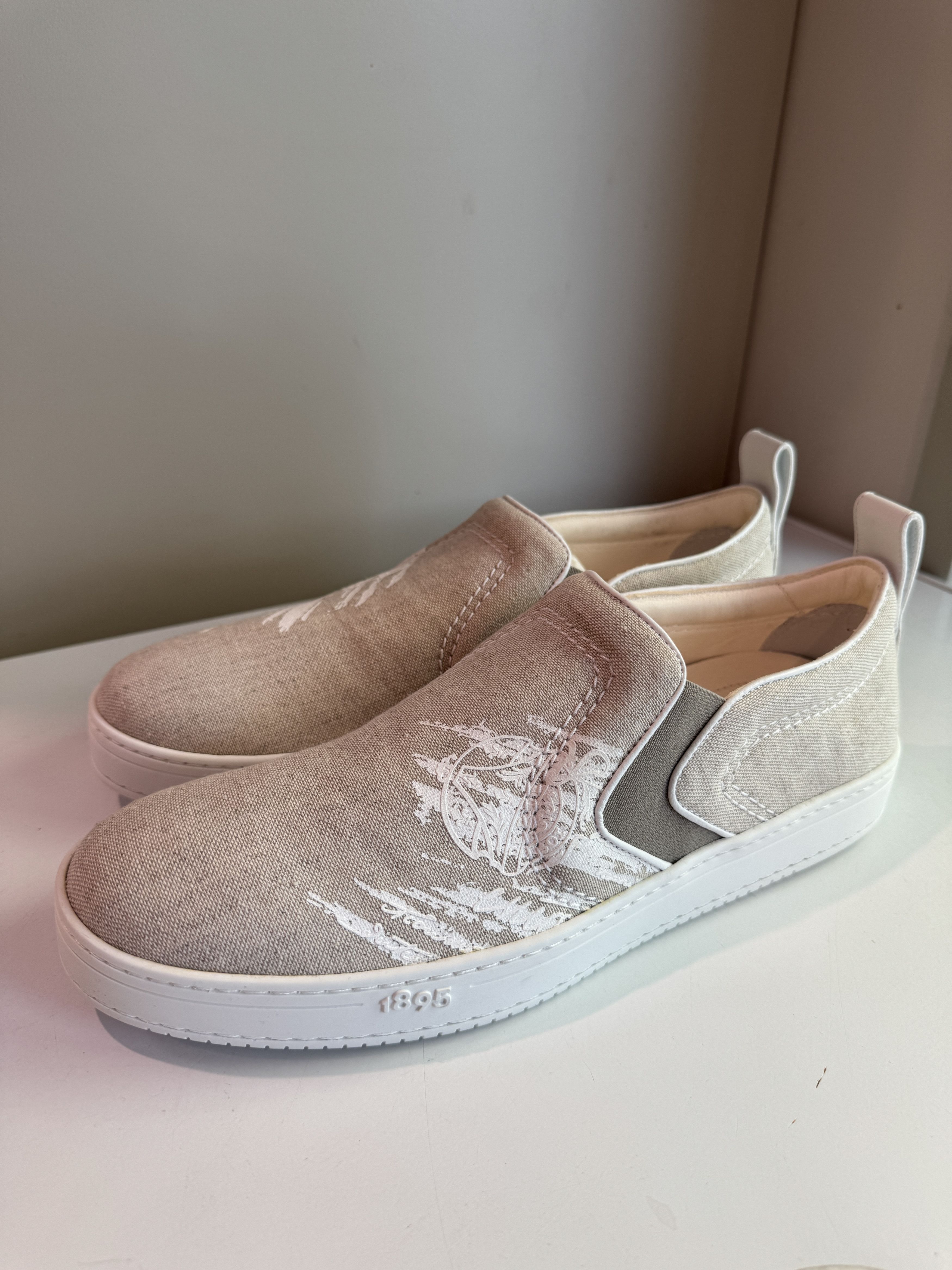Berluti Berluti - Playtime Cotton Beige Low Top Sneakers Size US 9 / EU 42 - 1 Thumbnail