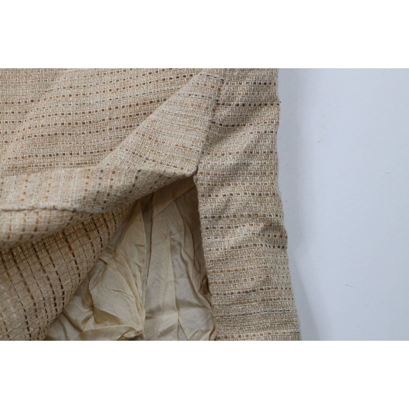 Vintage Vintage 70s Rockabilly Distressed Silk Blend Tweed Skirt Size 30" / US 8 / IT 44 - 6 Thumbnail