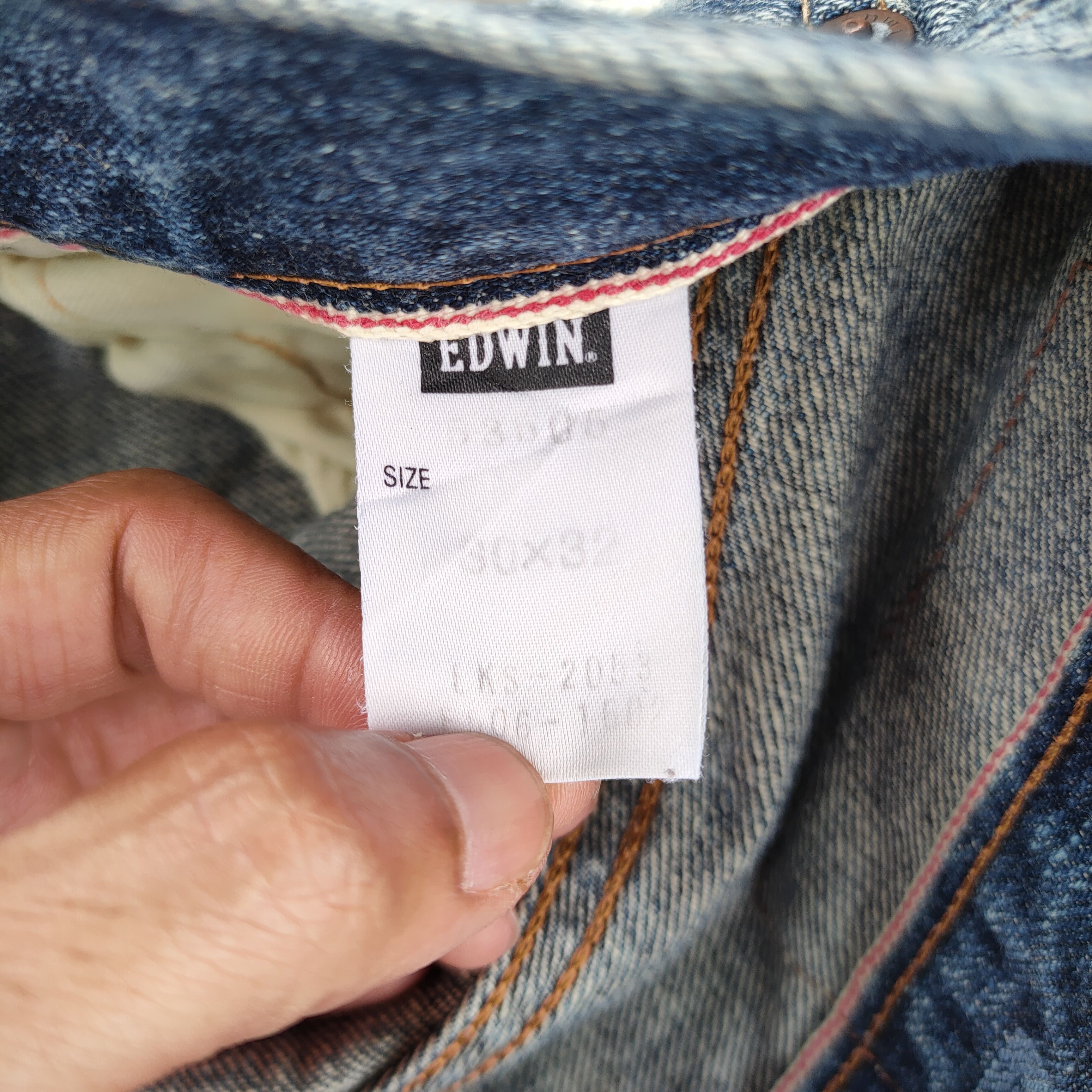 Edwin W31 VINTAGE EDWIN ORANGE TAG FADED DISTRESSED JEANS PANTS Size US 31 - 16 Thumbnail