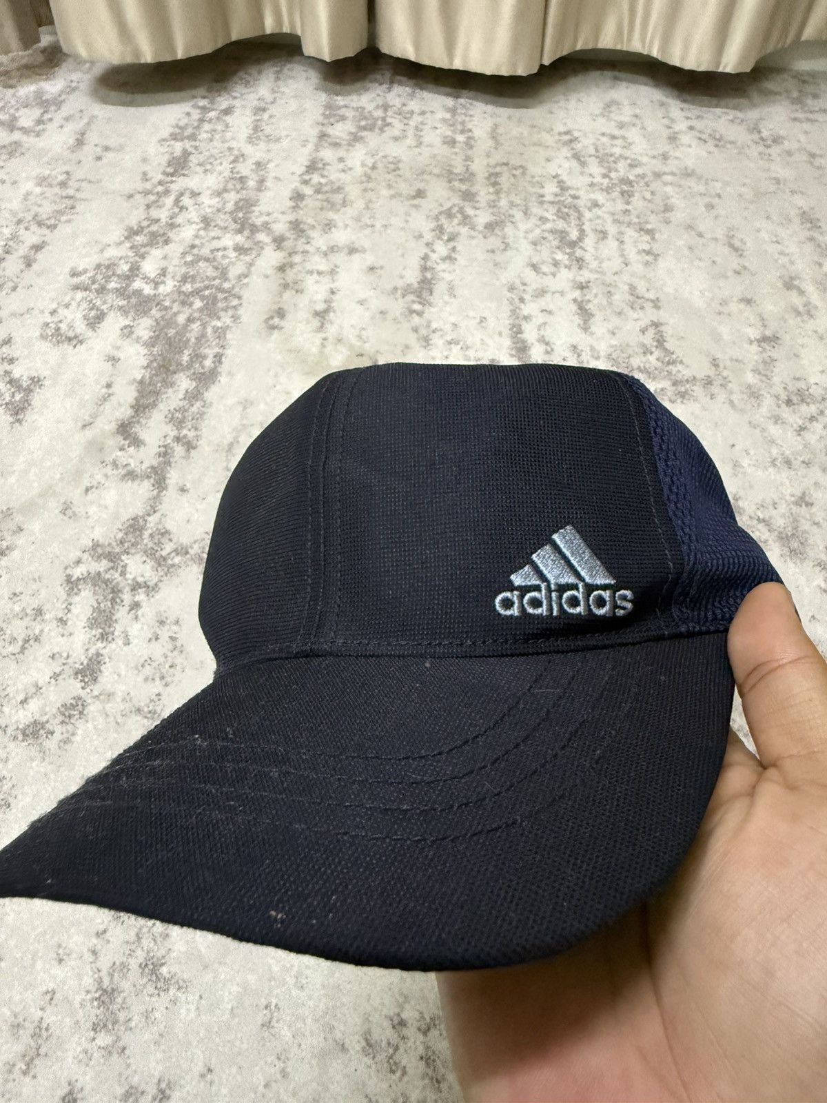Adidas Adidas Dark Blue Adjustable Velcro Cap Size ONE SIZE - 6 Thumbnail