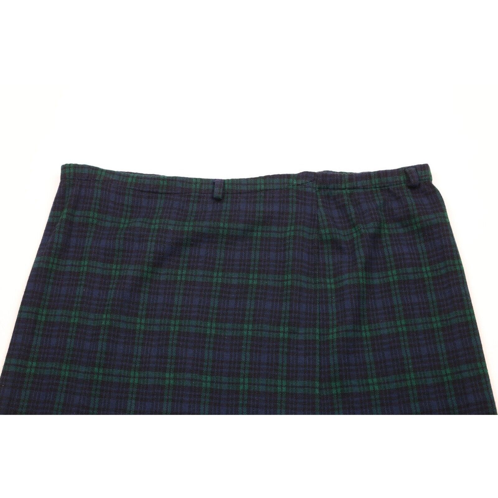 Vintage Vintage 70s Streetwear Knit Tartan Plaid Skirt Size 32" / US 10 / IT 46 - 2 Thumbnail