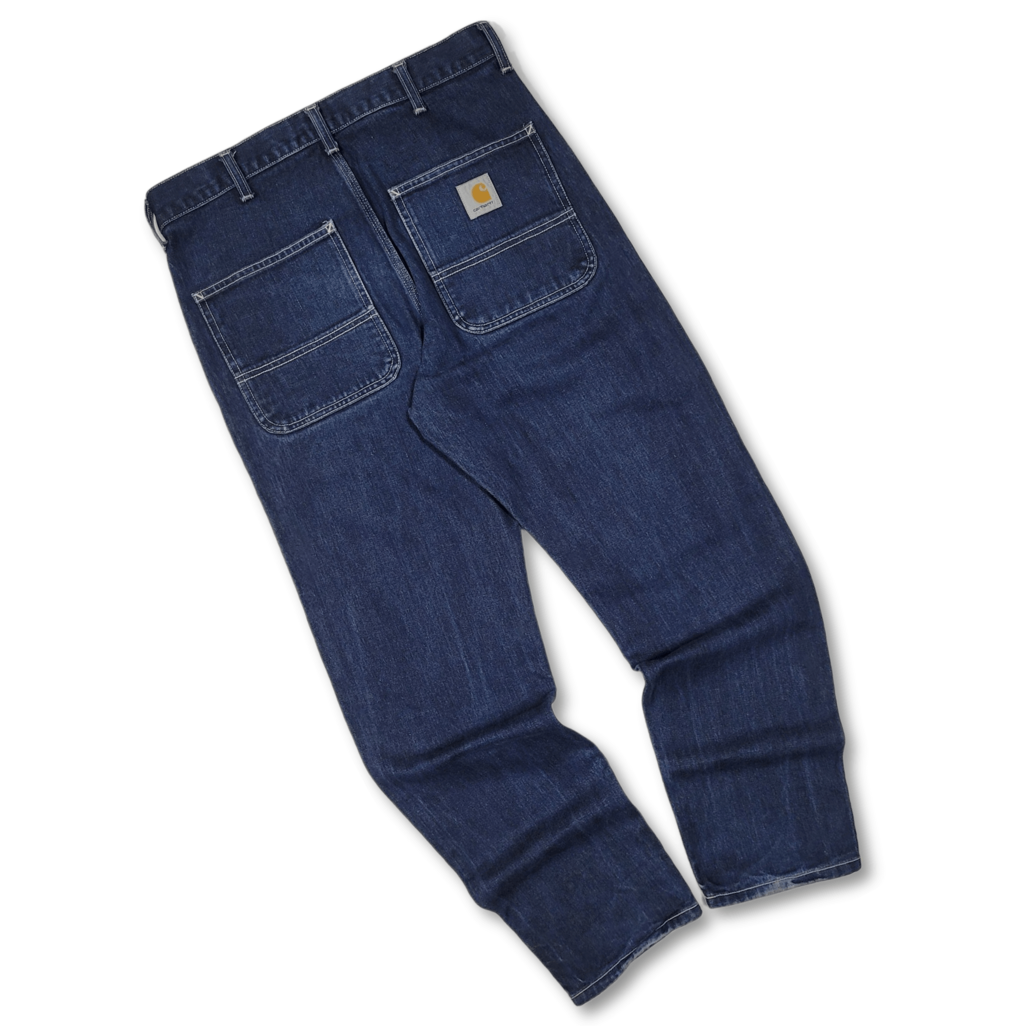 image of Carhartt Wip Penrod Pant - Baggy Jeans - Dark Blue, Men's (Size 31)