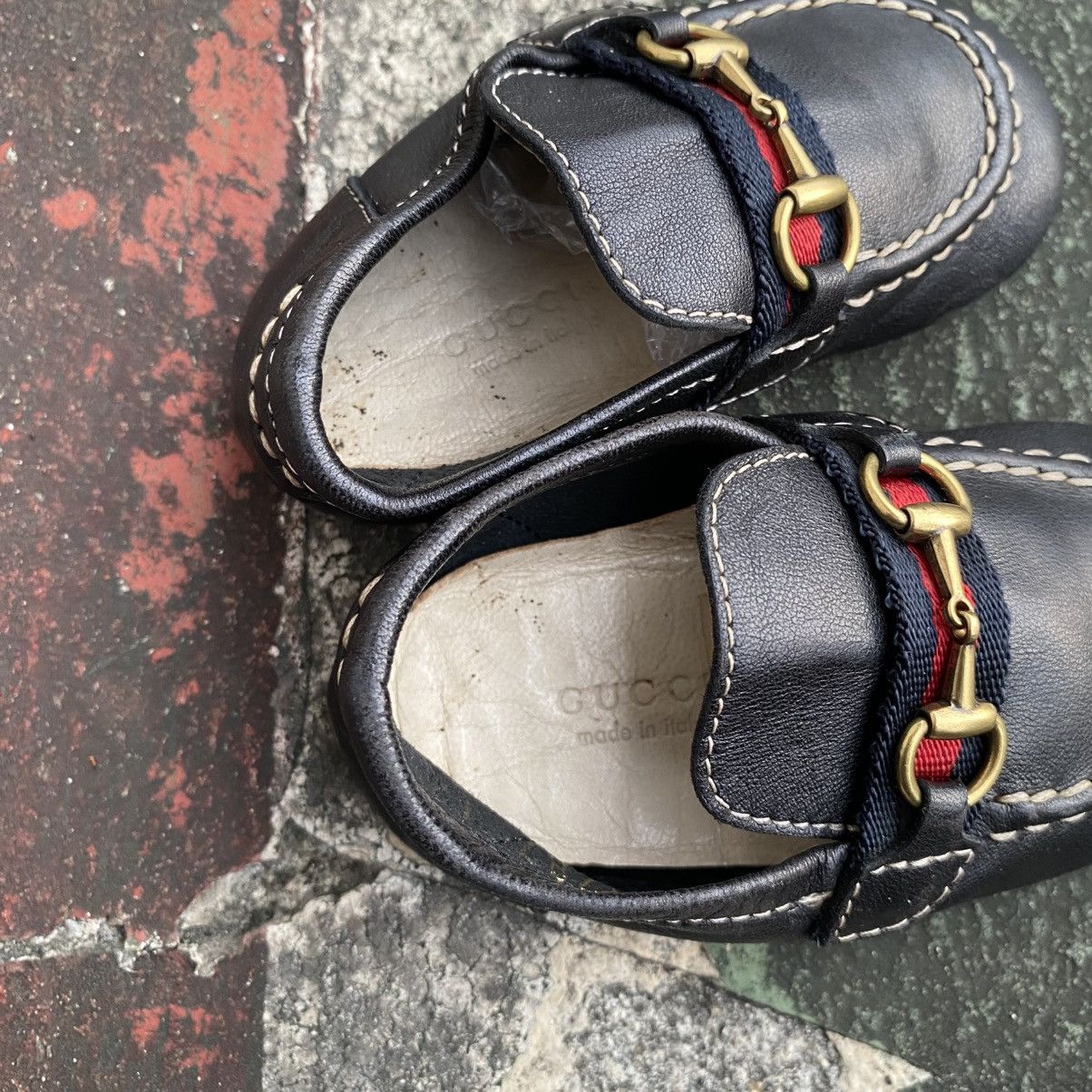 Gucci GUCCI baby loafers black leather Size US 4 / IT 34 - 4 Thumbnail