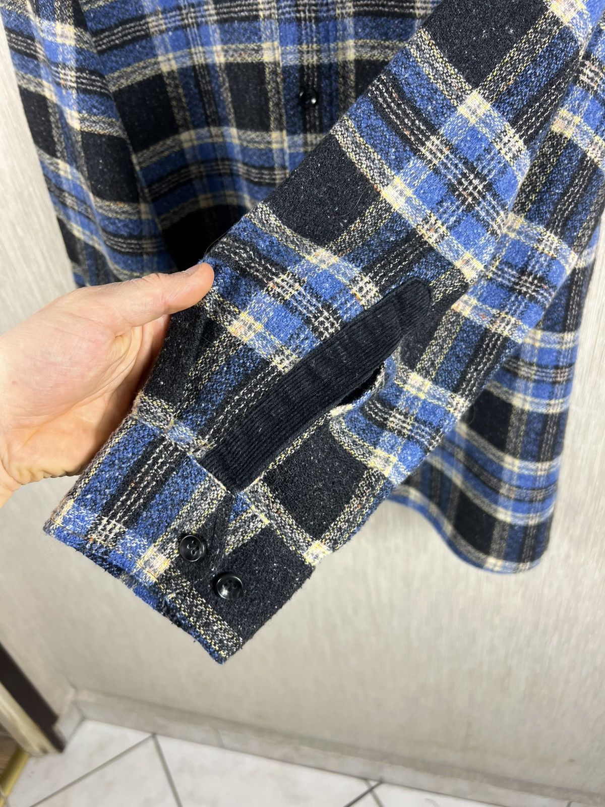 Kapital Vintage 90s Jean Maseric plaid knitted checked shirt retro Size US L / EU 52-54 / 3 - 16 Thumbnail