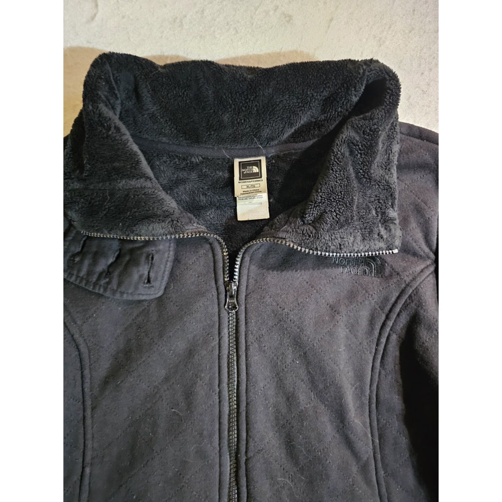 The North Face The North Face Jacket Women XL Black Quilted Fleece Lined Full Zip Argyle/Diamond Outdoor Fall Winter Size XL / US 12-14 / IT 48-50 - 4 Thumbnail