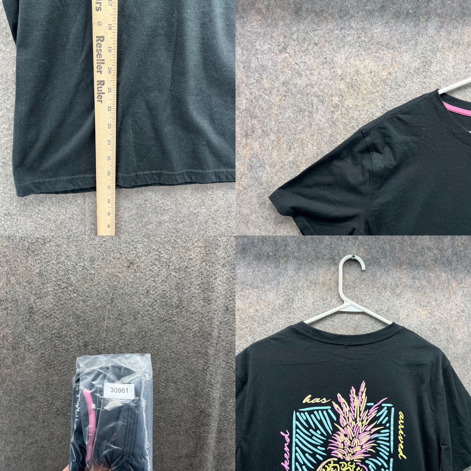 Chubbies Chubbies Adult Large Shirt Pocket Tee - Pineapple of My Eye Black Size US L / EU 52-54 / 3 - 8 Thumbnail