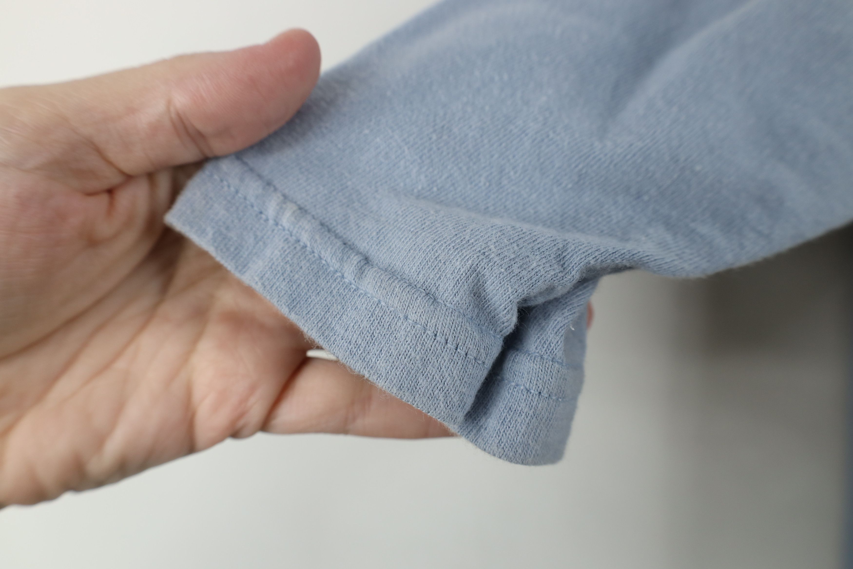 Vintage Vintage 90s Streetwear 3/4 Sleeve T-Shirt Blue Cotton USA Size L / US 10 / IT 46 - 5 Thumbnail