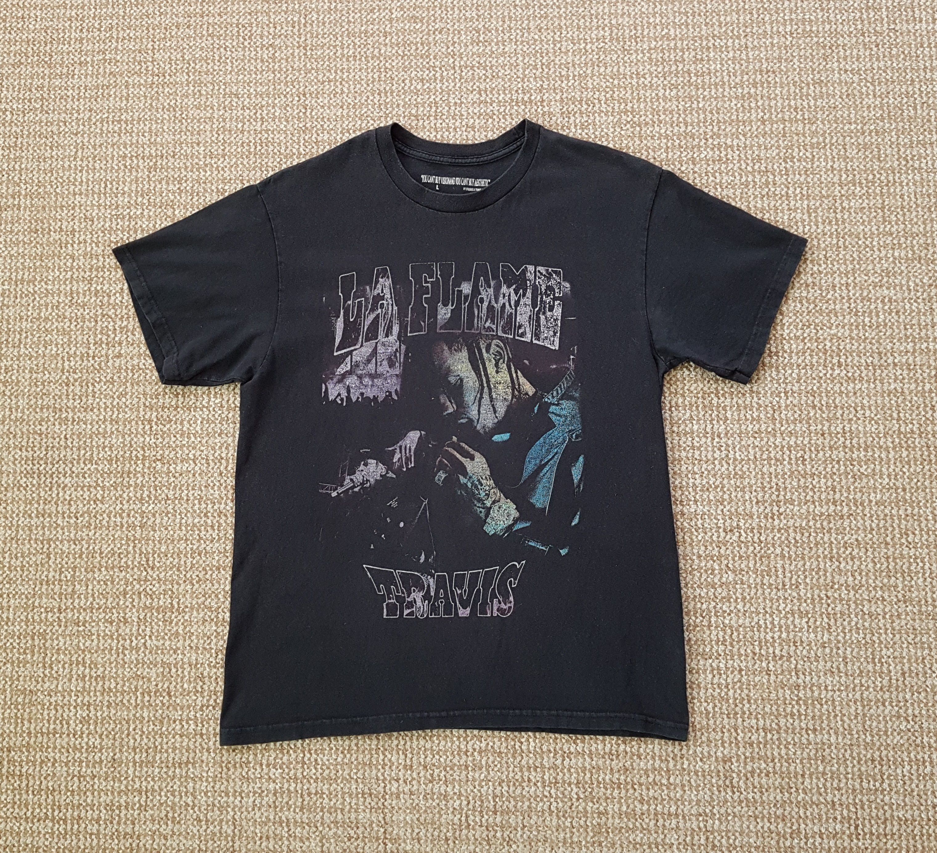 Band Tees Travis Scott La Flame Graphic T Shirt Vision & Aesthetic Size US L / EU 52-54 / 3 - 1 Thumbnail