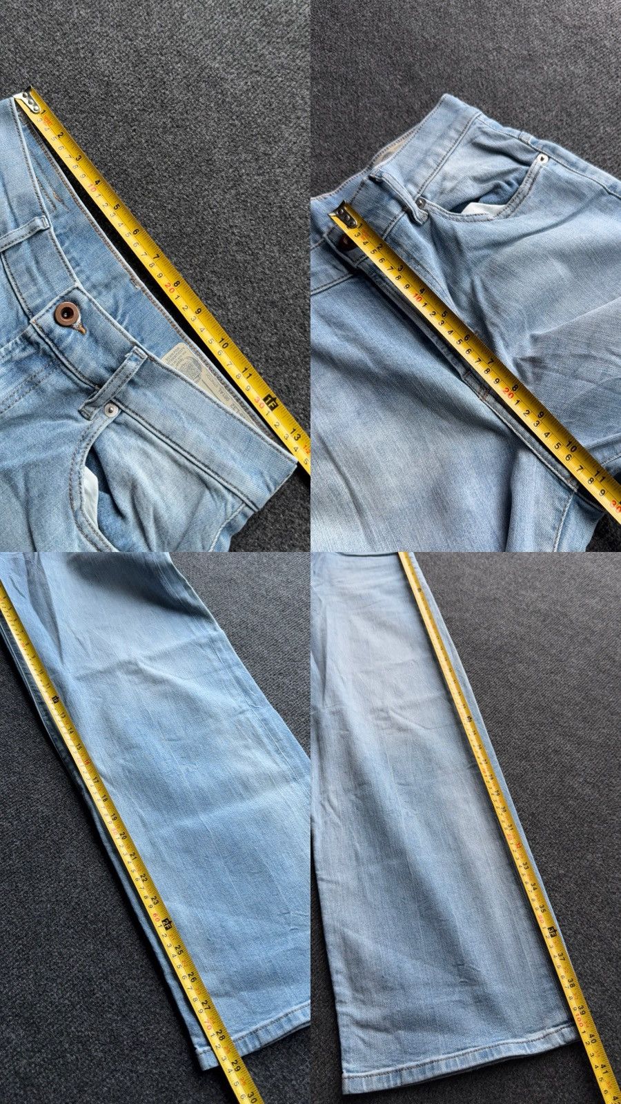 Diesel Luxury 00s Diesel Industry Widee Light Wash Y2K Denim Jeans Size 26" / US 2 / IT 38 - 19 Thumbnail
