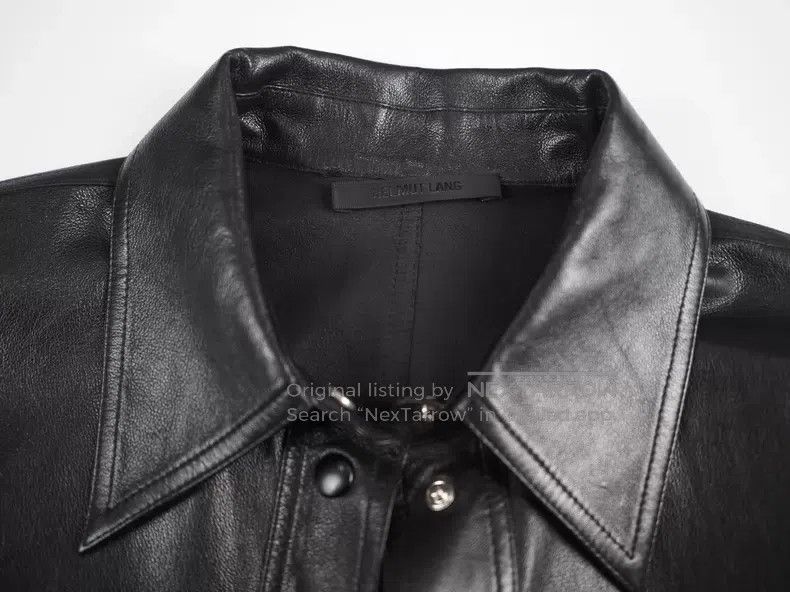 Helmut Lang Helmut Lang Black Sheepskin Shirt Jacket Size M / US 6-8 / IT 42-44 - 8 Thumbnail
