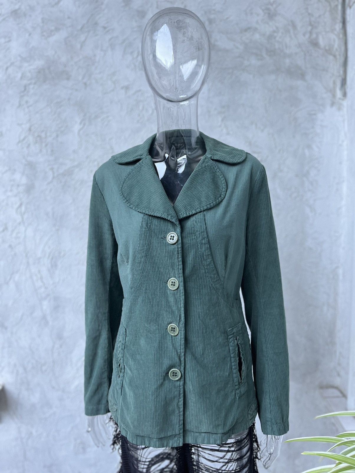 Transit Transit Par-Such TR 900 corduroy avantgarde blazer jacket Size L / US 10 / IT 46 - 1 Thumbnail