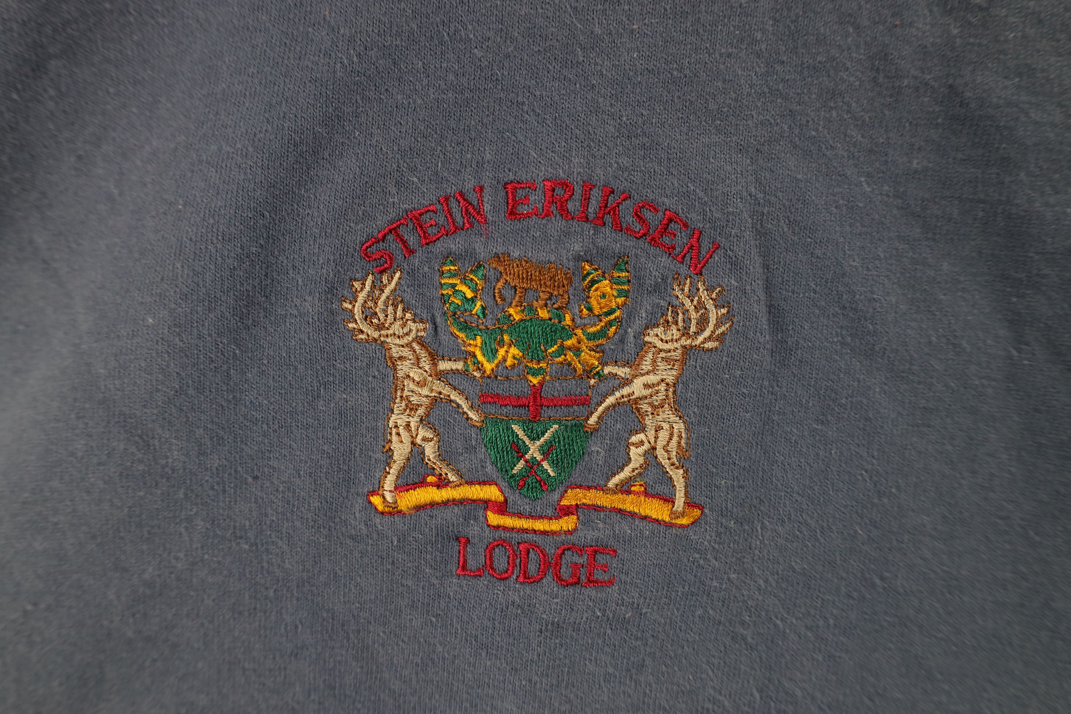 Vintage Vintage 90s Eriksen Lodge Mock Neck Long Sleeve T-Shirt USA Size US XL / EU 56 / 4 - 4 Thumbnail