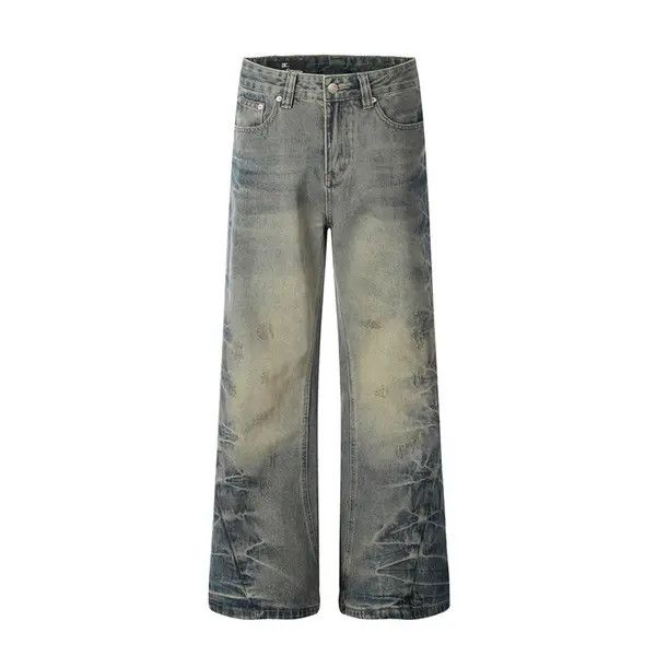 VIBE Men's punk distressed flared jeans Size US 32 / EU 48 - 7 Thumbnail