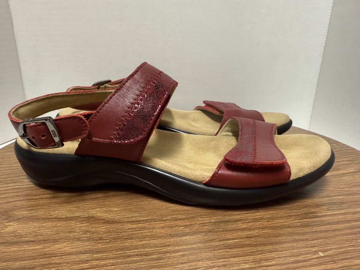 SAS SAS Nudu Heel Strap Sandal Ruby Cabernet Size 8 N (narrow) Size US 8 / IT 38 - 3 Thumbnail