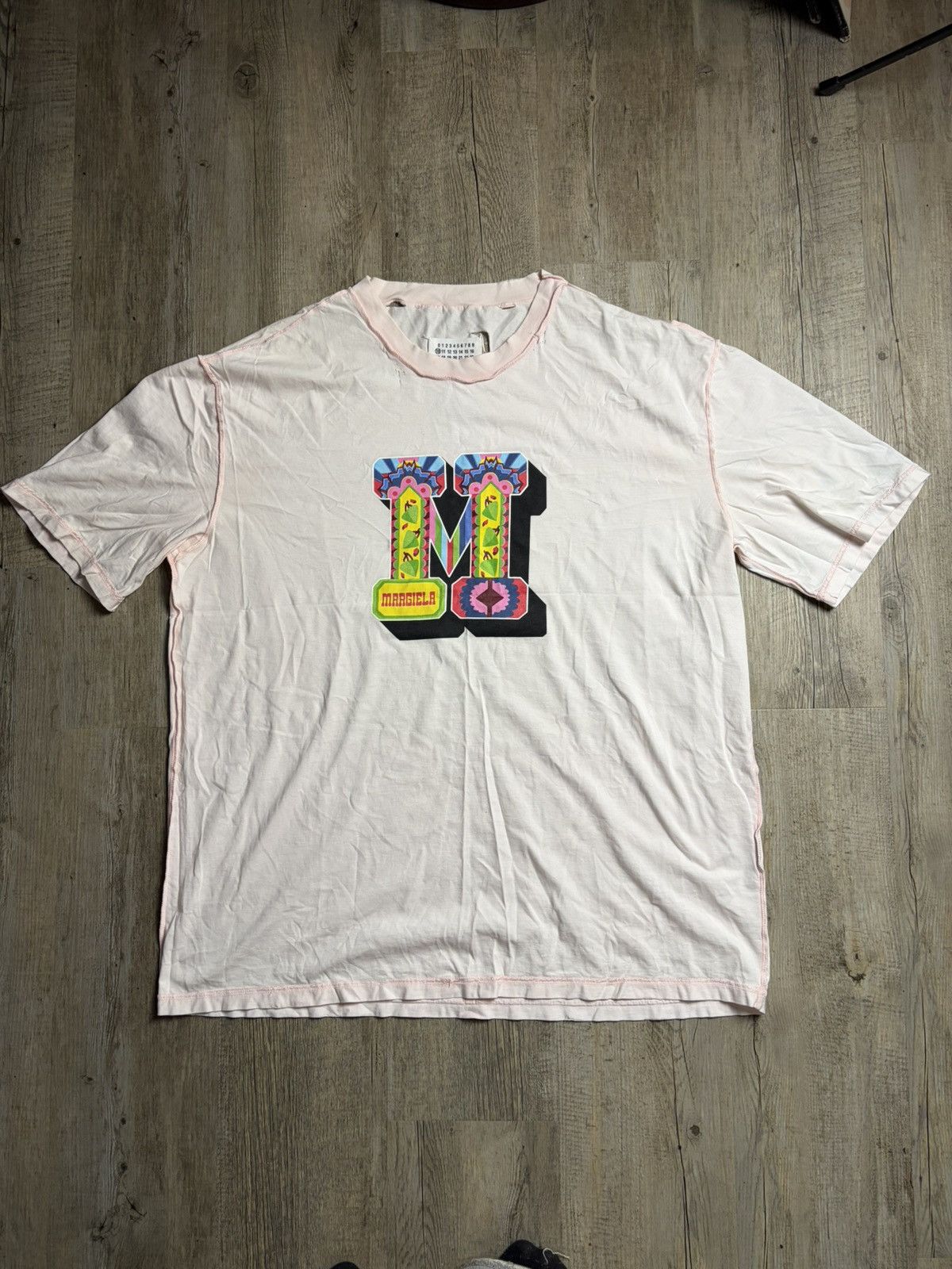 Maison Margiela Maison Margiela - insideout Distressed Printed T-Shirt Size US XL / EU 56 / 4 - 1 Thumbnail