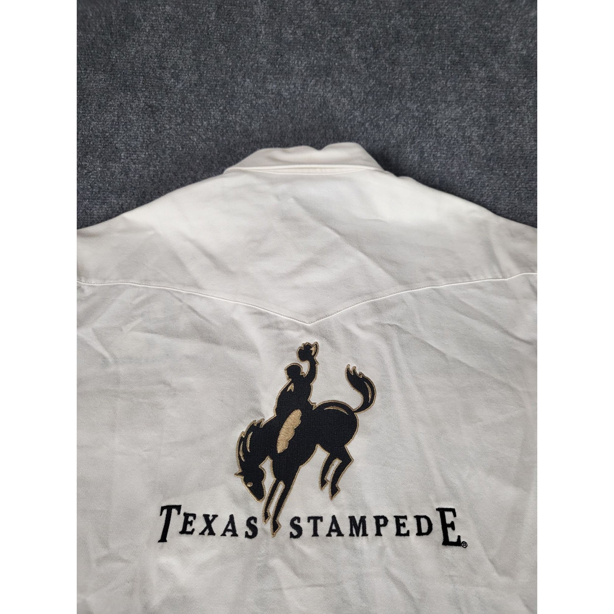 Wrangler Wrangler Western Button Up Shirt Men Sz 14 1/2x33 Small Whit Size US S / EU 44-46 / 1 - 8 Thumbnail