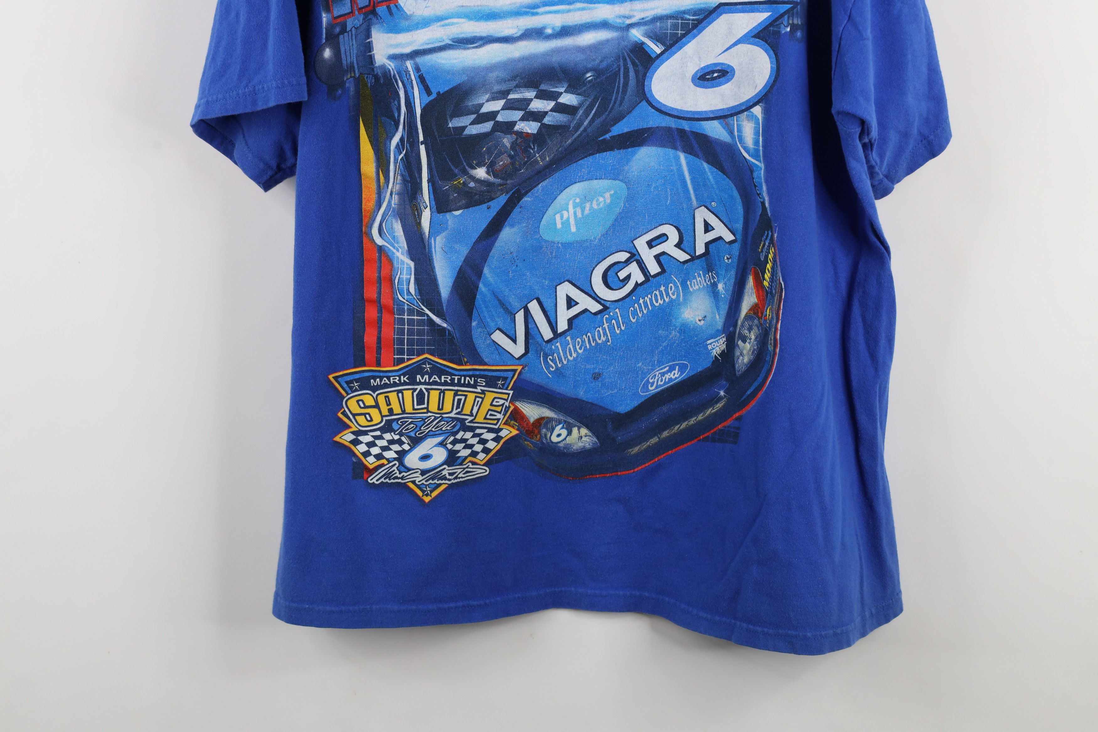 Vintage Vintage 90s Y2K NASCAR Martin Racing All Over Print T-Shirt Size US XL / EU 56 / 4 - 3 Thumbnail