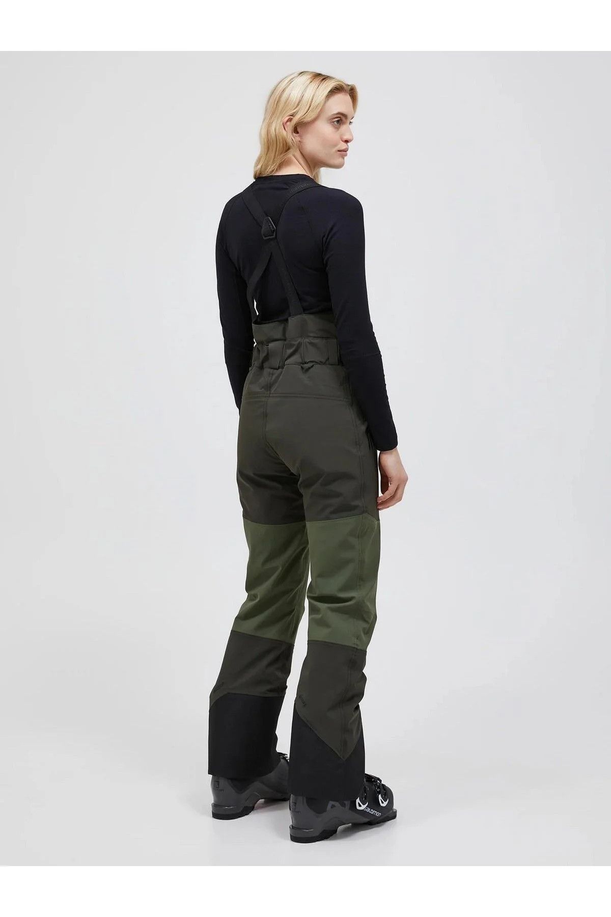 Peak Performance PEAK PERFORMANCE W W2L Stretch Bib Pants OLIVE EXTREME-PIN Size 28" / US 6 / IT 42 - 3 Thumbnail
