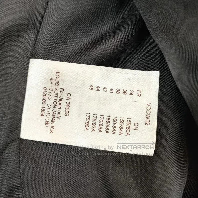 Louis Vuitton LV Wool Long Coat Size 34 Black. Size US XS / EU 42 / 0 - 5 Thumbnail