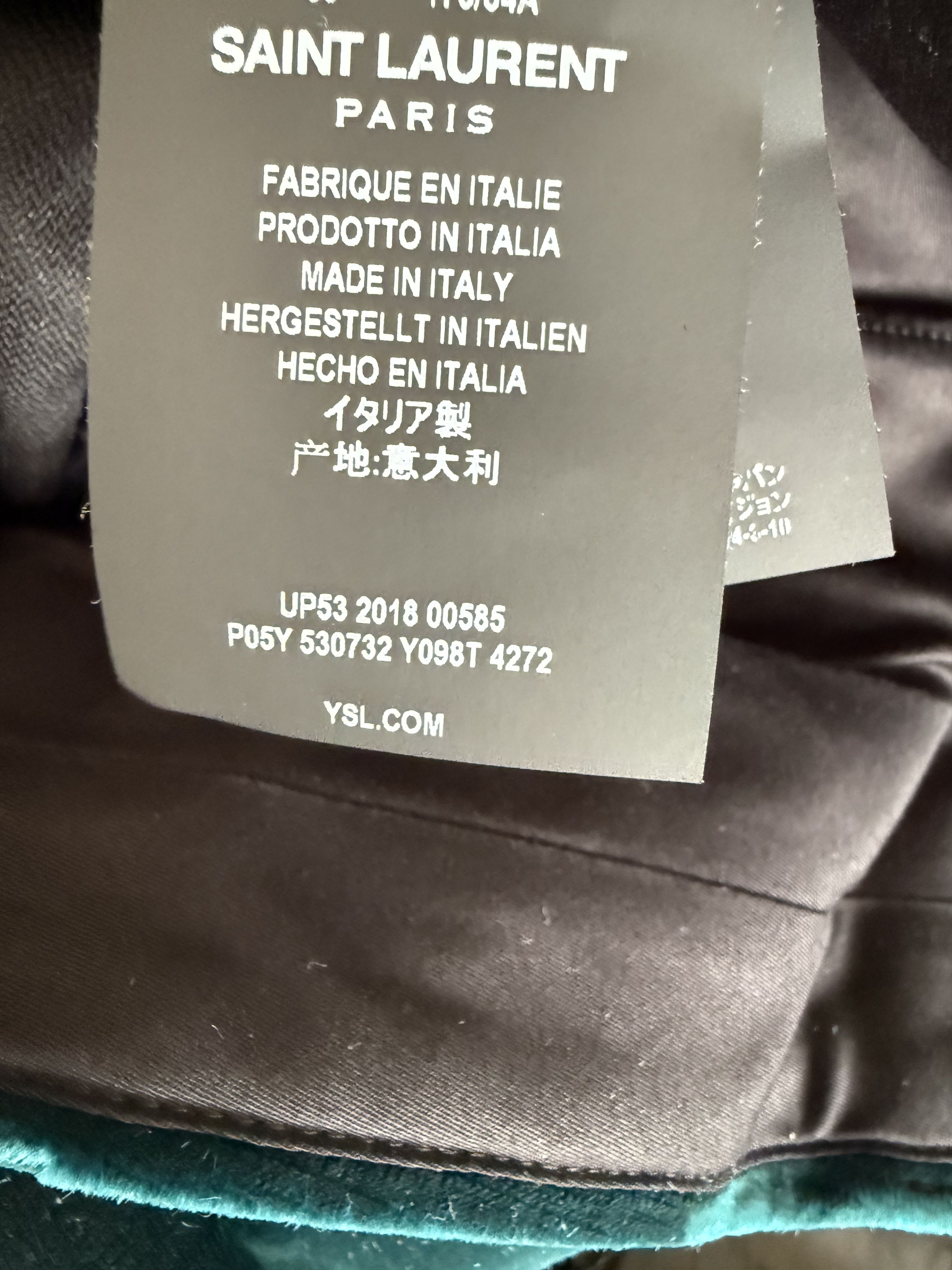 Saint Laurent Paris FW19 Saint Laurent Low-Waist Pleated Pants in Velvet Size US 30 / EU 46 - 14 Thumbnail