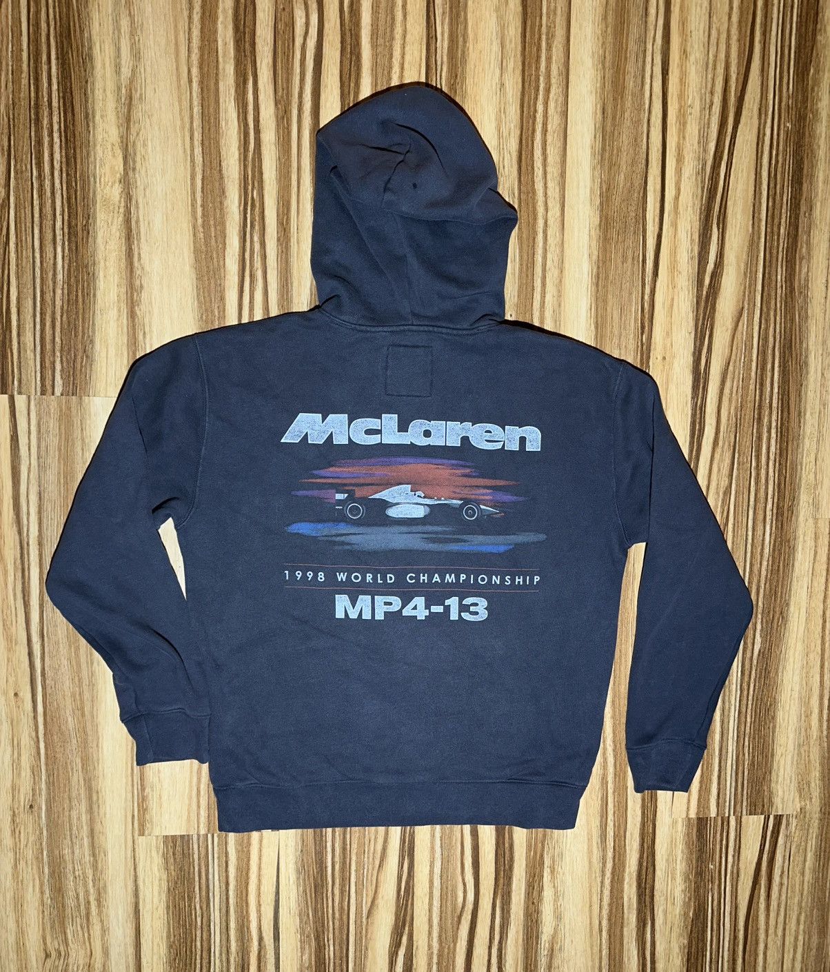 Vintage 1998 Word Championship McLaren x Hollister hoodie