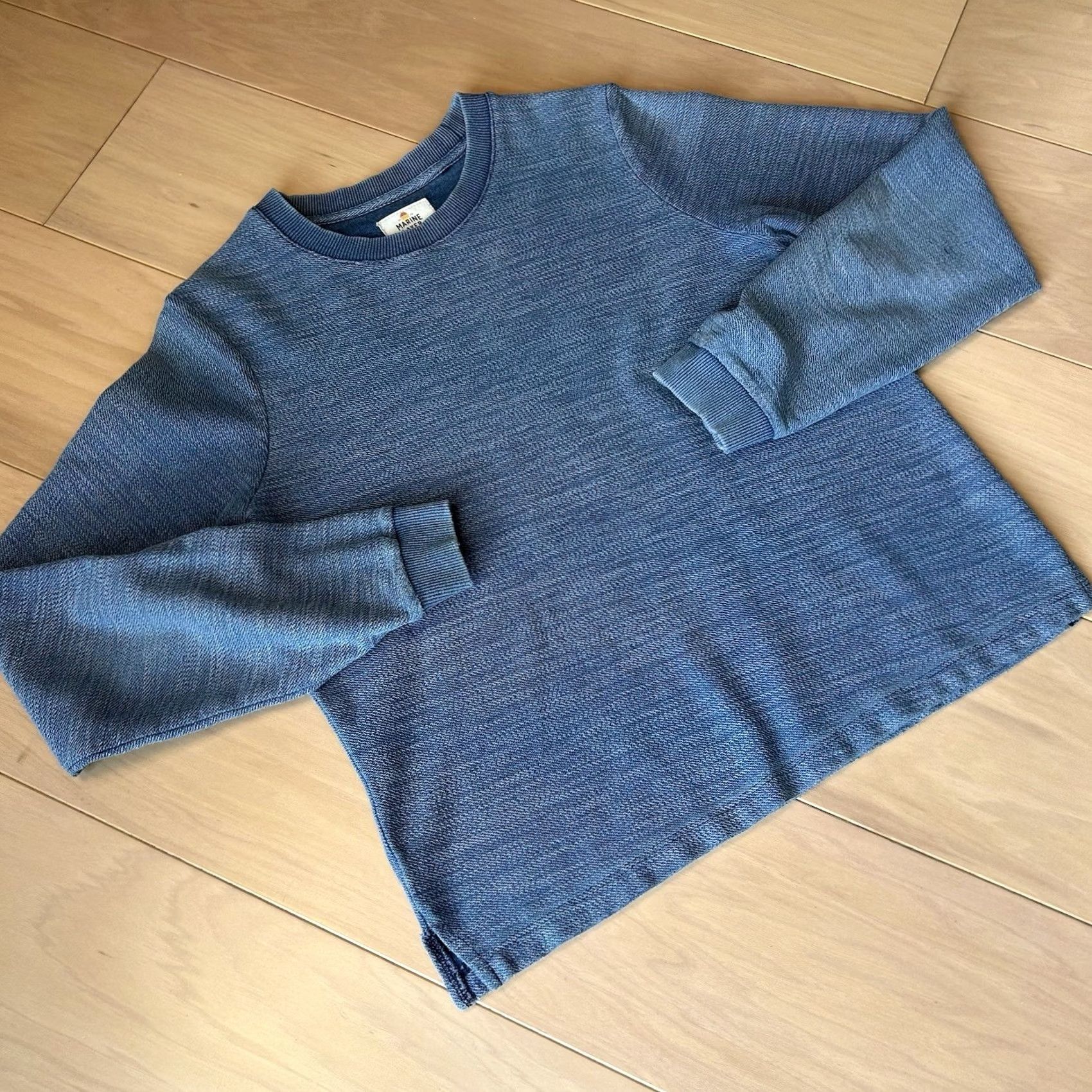 Marine Layer Marine Layer Crewneck Sweatshirt Long Sleeve Women’s Small Blue Logo Pullover Knit Cotton All Seasons Casual Vintage? No, skip label – Women, S Size S / US 4 / IT 40 - 2 Thumbnail