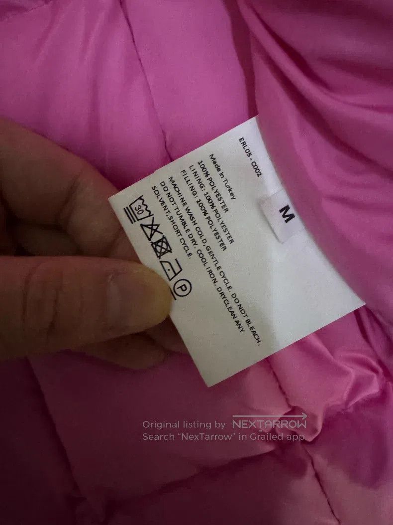 ERL ERL Pink Padded Jacket with Detachable Hood Size M / US 6-8 / IT 42-44 - 3 Thumbnail