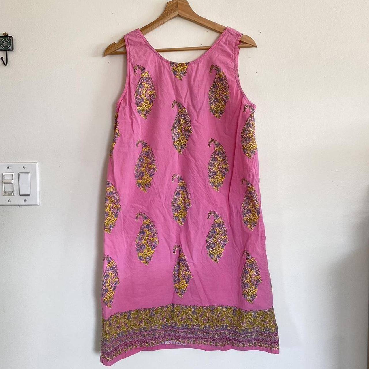 Designer GRAHAM KANDIAH PINK BOHO BOHEMIAN MINI SUMMER DRESS MEDIUM Size M / US 6-8 / IT 42-44 - 6 Thumbnail