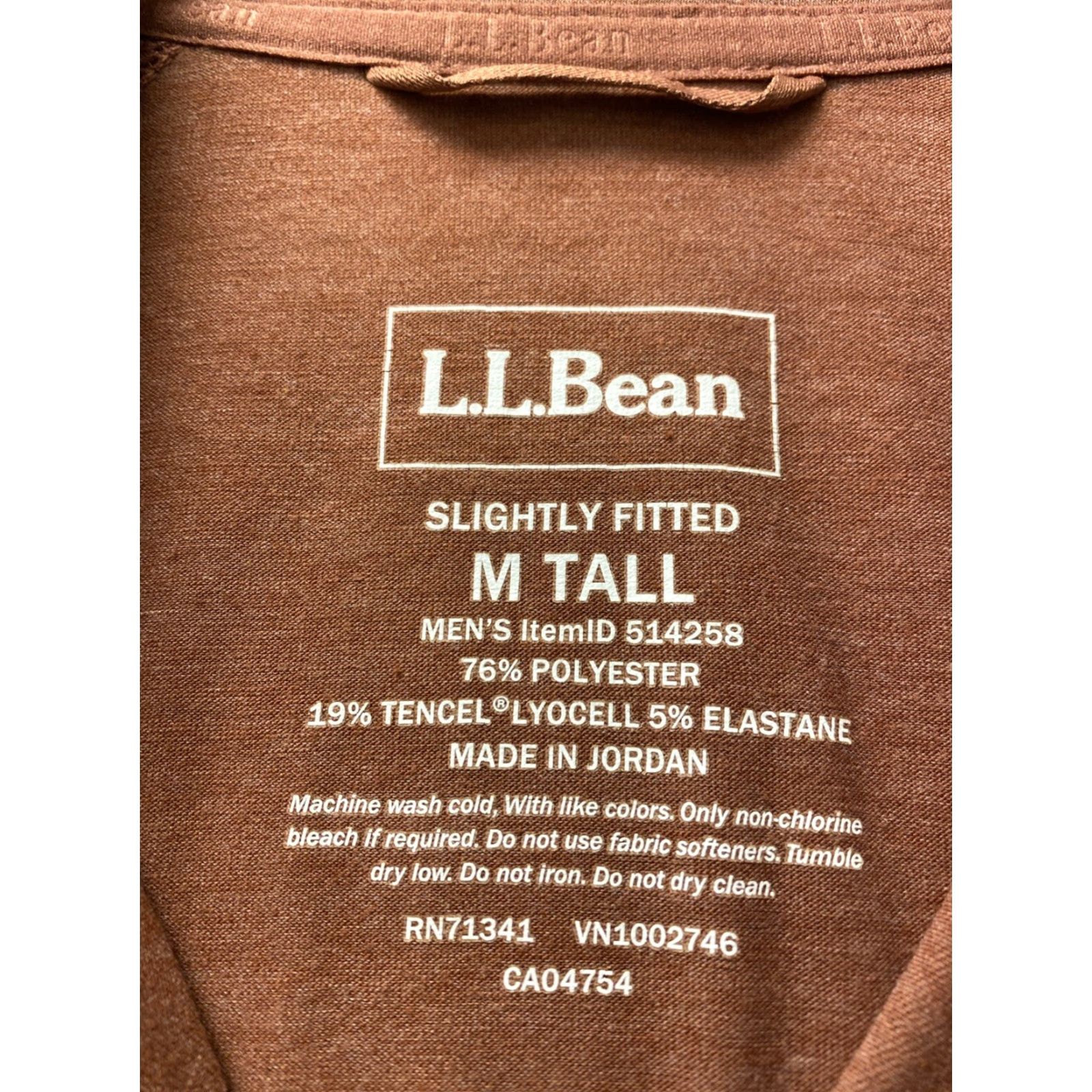 Vintage VINTAGE L.L. Bean Polo Shirt Mens M Tall Brown Solid Short Sleeve Collared Button 90s Preppy Golf Tennis Rugby USA 1216 Size US M / EU 48-50 / 2 - 5 Thumbnail