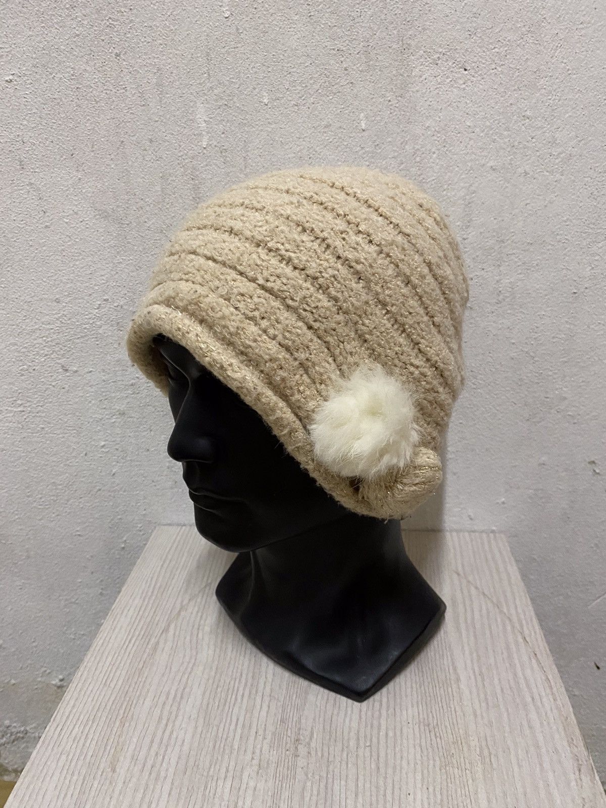 Japanese Brand Cypres Colline Knit Beanie Hat Size ONE SIZE - 3 Thumbnail