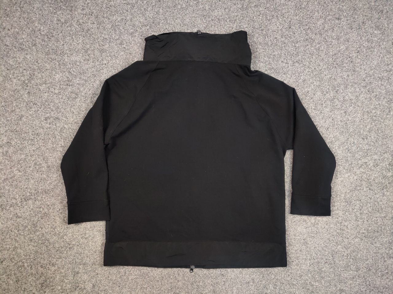 Japanese Brand ZEITLOS by Luana Design Black Oversized Zip Light Jacket Size M / US 6-8 / IT 42-44 - 12 Thumbnail