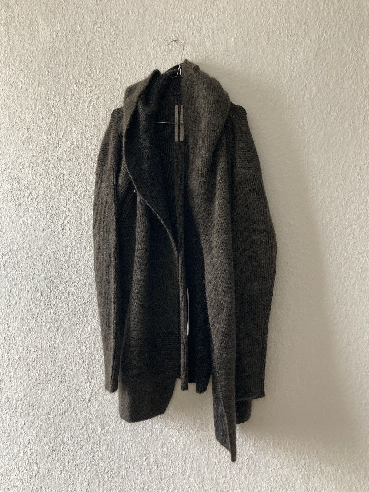 Rick Owens F/W 19 "LARRY" Hooded Mohair & Wool Knit Jacket Rick Owens L Size US L / EU 52-54 / 3 - 1 Thumbnail