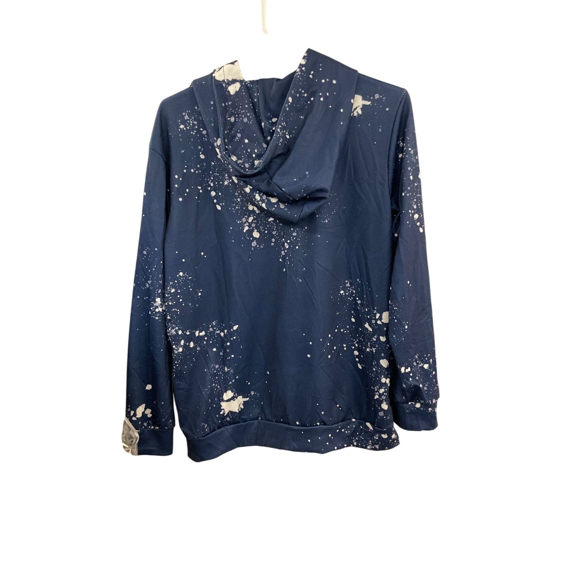 Other Mama Graphic Hoodie Navy Blue Splatter Print Adult Size Medi Size M / US 6-8 / IT 42-44 - 2 Thumbnail